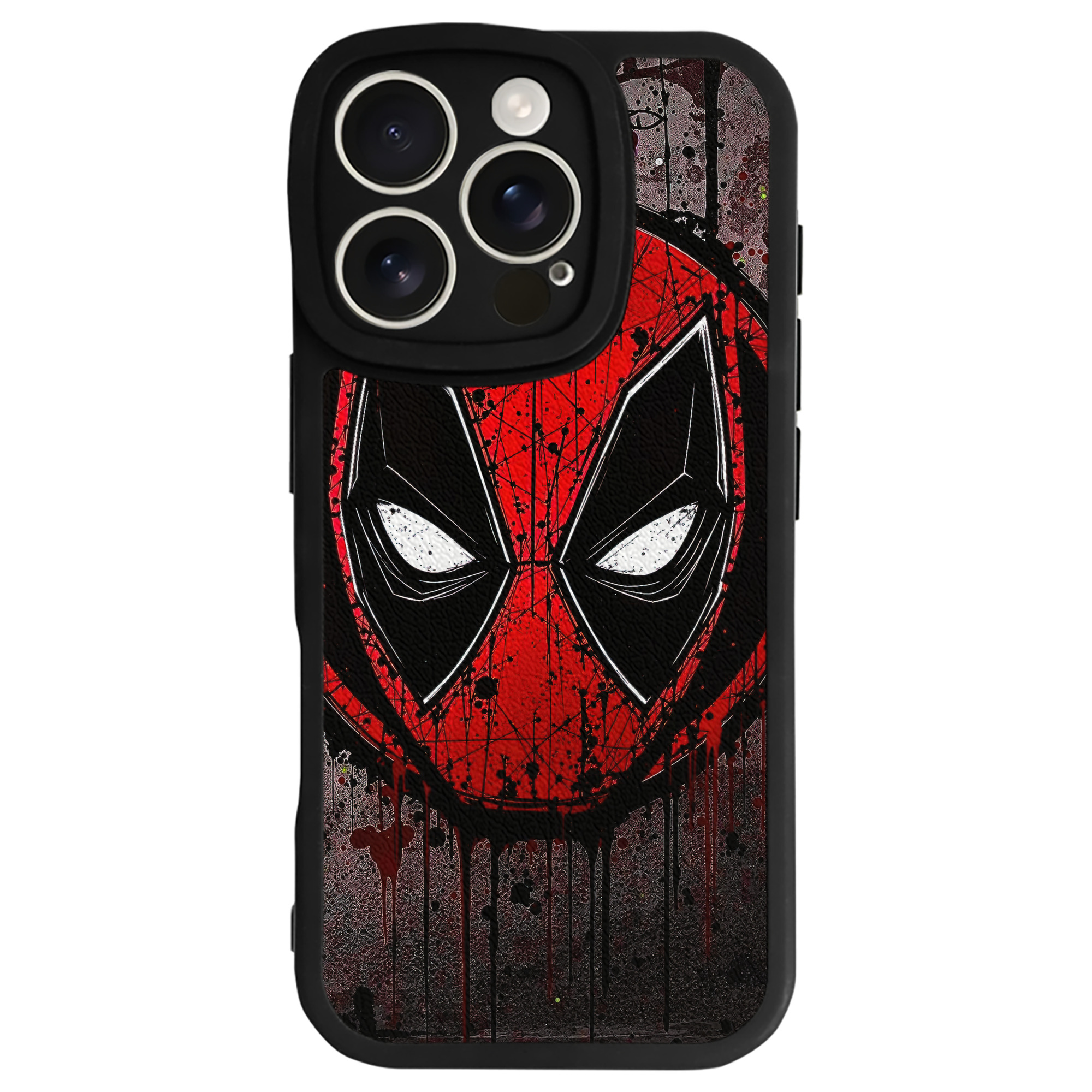 （画像用） Deadpool デッドプール 【iPhone 16シリーズ対応】シリコンスマホケース（レザー調） 材質：シリコン